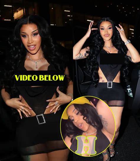 Cardi B twerks in barely